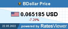 BDollar (BDO) to US dollar (USD).